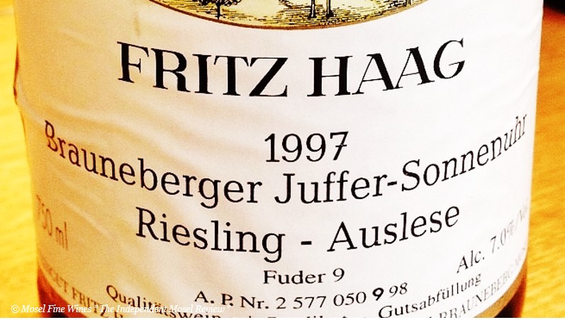 Weingut Fritz Haag Brauneberger Juffer-Sonnenuhr Riesling Auslese
