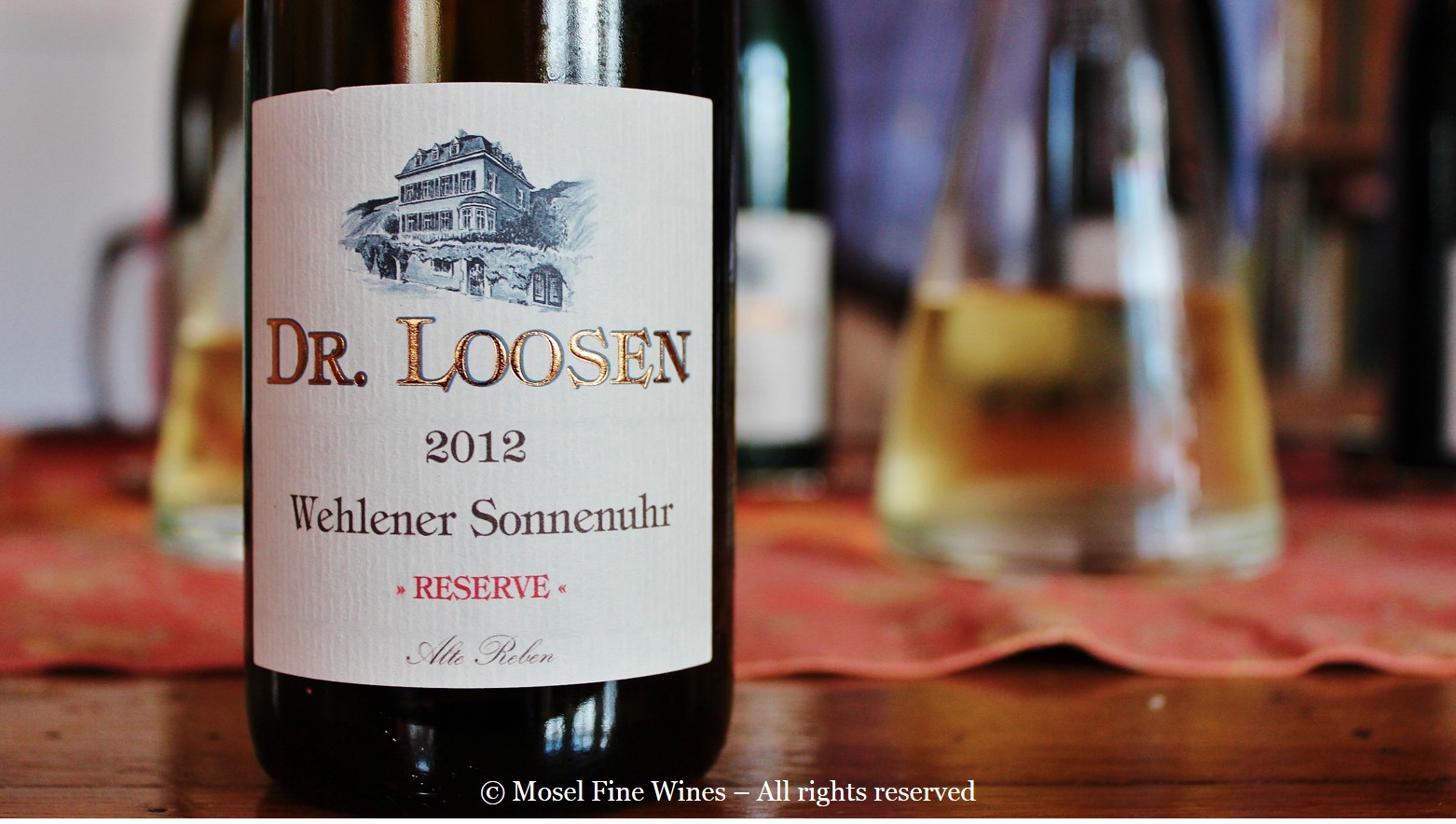 Weingut Dr. Loosen Wehlener Sonnenuhr Riesling GG Reserve 2012 Label