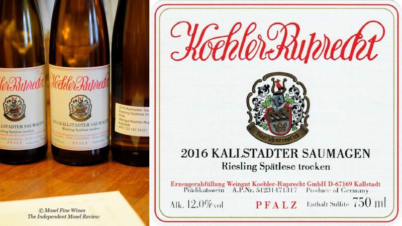 Weingut Koehler-Ruprecht | Saumagen | Spätlese | Trocken | Label