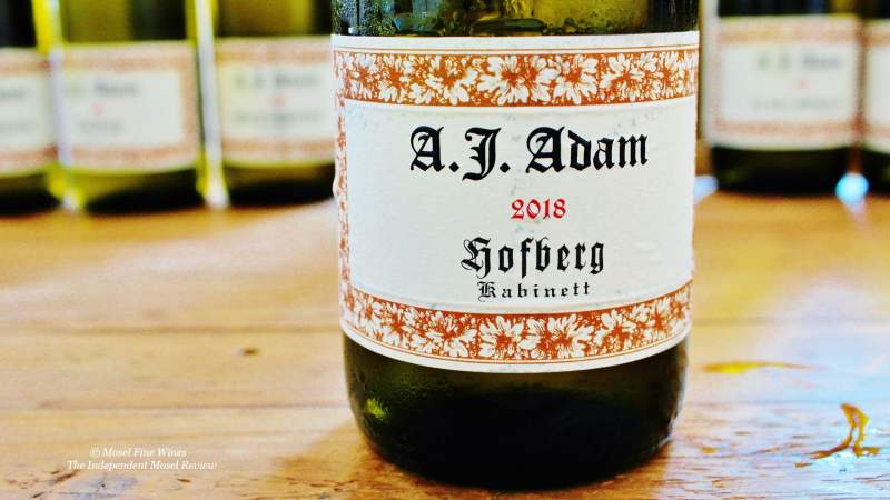 Weingut A.J. Adam | Dhroner Hofberg | 2018 | Label