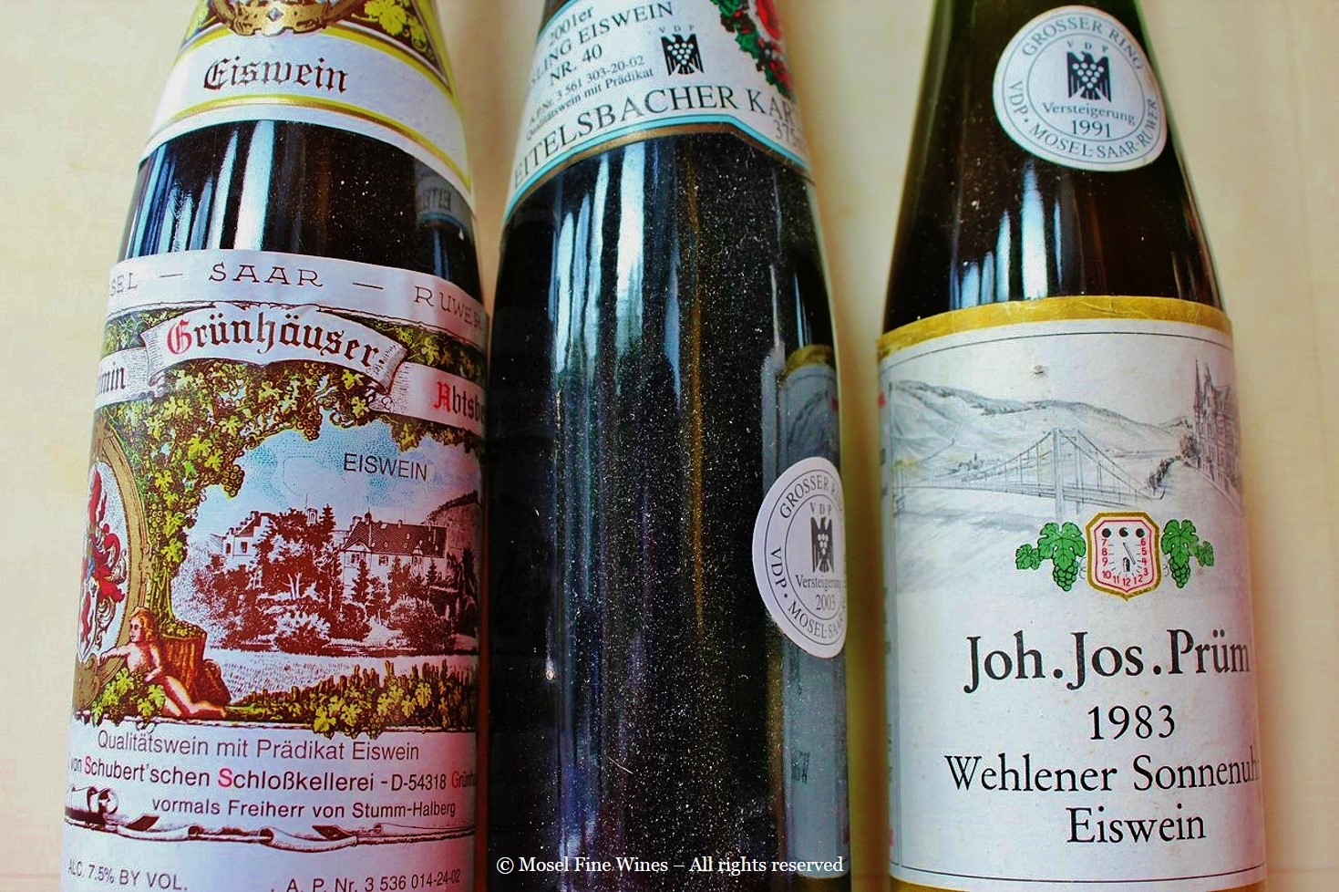 von Schubert Maximin Grünhäuser | Karthäuserhof | Joh. Jos. Prüm | Eiswein | Wine Label