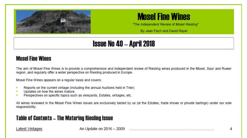 Mosel Fine Wines | Report | Mosel Vintage 2008 | Mosel Vintage 1998